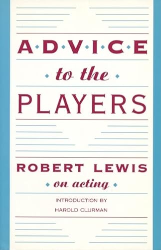 9781559360036: Advice to the Players: On Acting