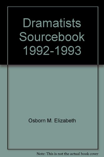 Beispielbild fr Dramatists Sourcebook 1992-93 zum Verkauf von Robinson Street Books, IOBA
