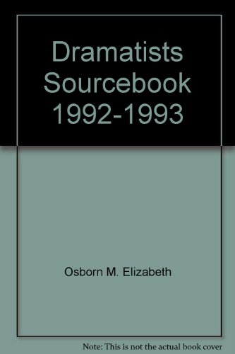 9781559360579: Dramatists Sourcebook 1992-1993