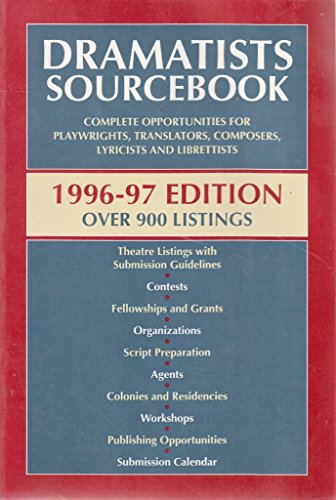 Imagen de archivo de Dramatists Sourcebok 1996-1997 Edition a la venta por Direct Link Marketing