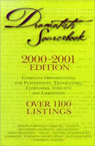 Beispielbild fr Dramatists Sourcebook 2000-01 zum Verkauf von SecondSale