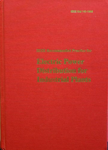 9781559373333: IEEE Recommended Practice for Electric Power Distribution for Industrial Plants-Standard 141-1993