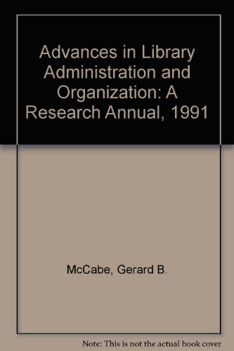 9781559380669: Advances in Library Administration and Organization: v. 9 (Advances in Library Administration & Organization)