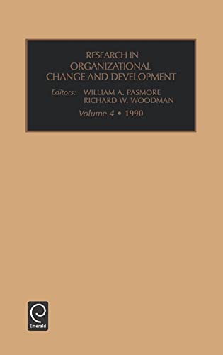9781559380768: Research in Organizational Change and Development (Research in Organizational Change and Development, 4)