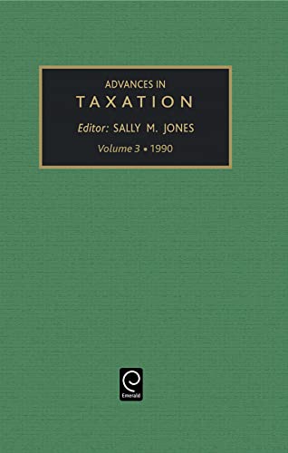 9781559381208: Advances in Taxation: A Research Annual: 3