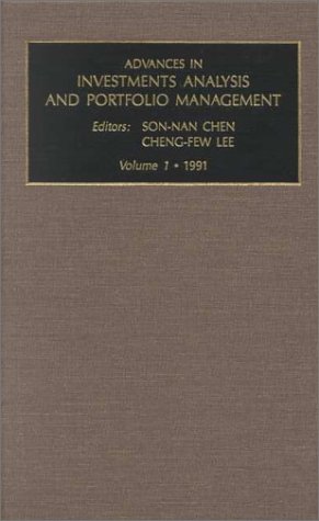 9781559381352: Advances in Investments Analysis and Portfolio Management: A Research Annual, 1991