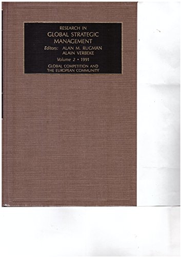 Imagen de archivo de Research in Global Strategic Management a la venta por Bookmonger.Ltd