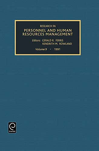 9781559383400: Research in Personnel and Human Resources Management (Research in Personnel and Human Resources Management, 9)