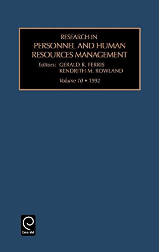 9781559384278: Research In Personnel And Human Resources Management