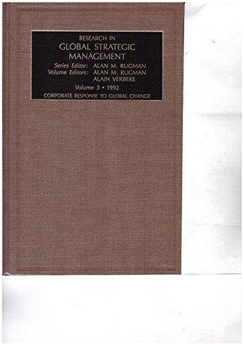 Stock image for Research in Global Strategic Management Rugman, Alan M. and Verbeke, Alain for sale by CONTINENTAL MEDIA & BEYOND