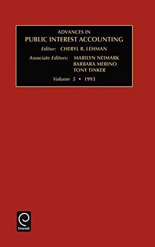 9781559384964: Advances in Public Interest Accounting: 5