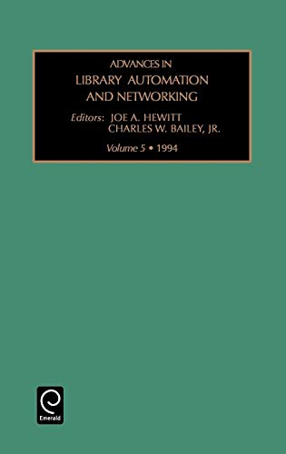 9781559385107: Advances In Library Automation And Networking