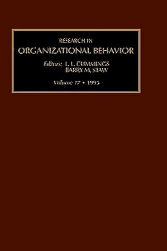 Stock image for Research in Organizational Behaviour for sale by Books Puddle