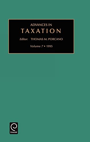 Beispielbild fr Advances in Taxation v 7 Advances in Taxation Vol 7 Advances in Taxation, 7 zum Verkauf von PBShop.store US
