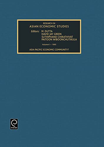 Beispielbild fr Research in Asian Economic Studies zum Verkauf von Blackwell's