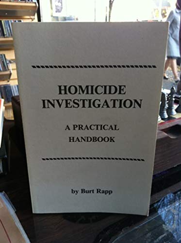9781559500203: Homicide Investigation