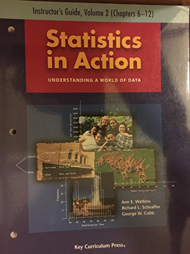 Imagen de archivo de Statistics in Action (Understanding a World of Data, 2) a la venta por Better World Books