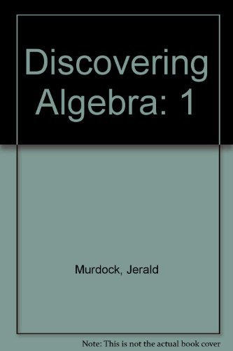 Imagen de archivo de Discovering Algebra: An Investigative Approach, Preliminary Edition Vol. 1 a la venta por Your Online Bookstore