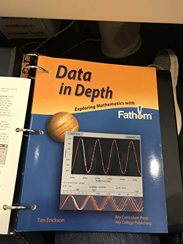 Stock image for Data in depth: Exploring mathematics with Fathom for sale by Better World Books