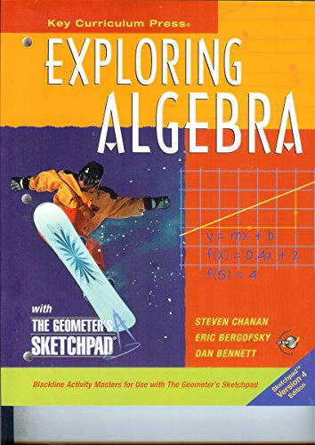 Imagen de archivo de Exploring Algebra With the Geometer's Sketchpad a la venta por Better World Books