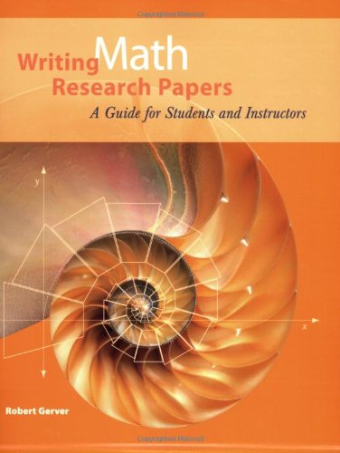 9781559536523: Writing Math Research Papers