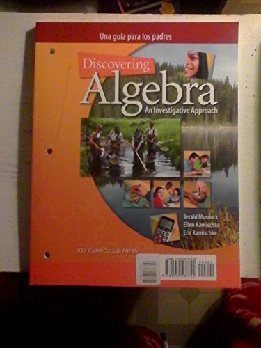 Imagen de archivo de Discovering Algebra: An Investigative Approach- A Guide for Parents a la venta por Half Price Books Inc.