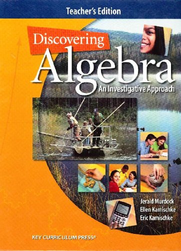 Imagen de archivo de Discovering Algebra: An Investigative Approach, Teachers Edition a la venta por Zoom Books Company