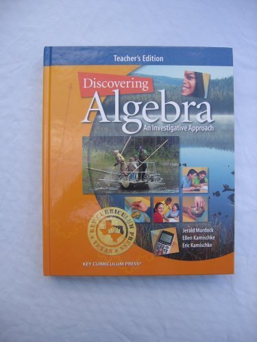 Beispielbild fr Discovering Algebra, An Investigative Approach, Texas Teacher's Edition ; 9781559537865 ; 1559537868 zum Verkauf von APlus Textbooks