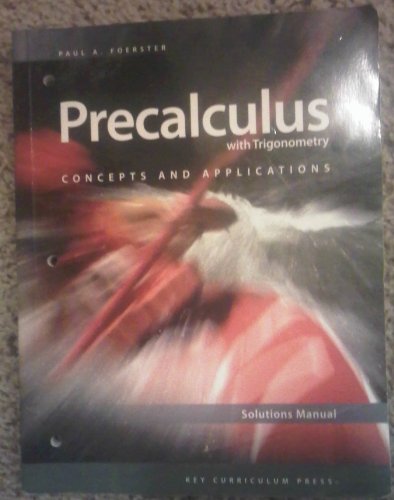 Stock image for Precalculus: Solutions Manual for sale by HPB-Red
