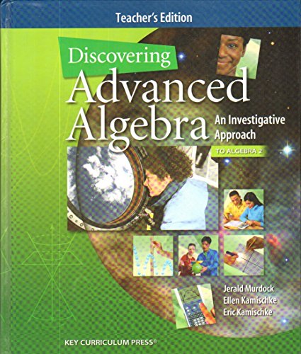 Beispielbild fr Discovering Advanced Algebra An Investigative Approach [Teacher's Edition] zum Verkauf von HPB-Red