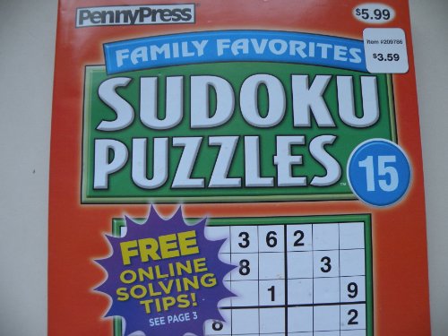 Imagen de archivo de Family Favorites Sudoku Puzzles Spring 2013 (PennyPress family Favorites Puzzles) a la venta por Dream Books Co.