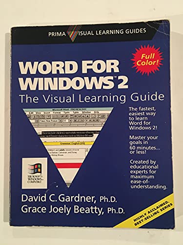 9781559582407: Word for Windows 2: The Visual Learning Guide (Prima Visual Learning Guide)