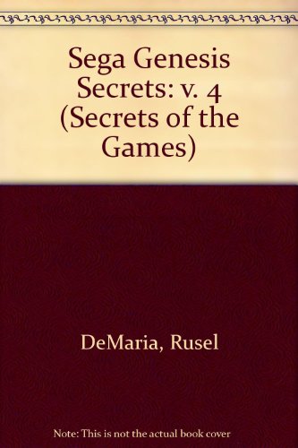 9781559582506: Sega Genesis Secrets, Volume 4 (Prima's Secrets of the Games)