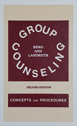 9781559590082: Group Counseling: Concepts And Procedures