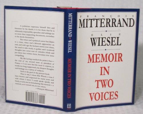 Beispielbild fr Memoir in Two Voices zum Verkauf von More Than Words