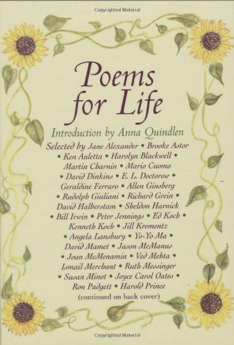 9781559707664: Poems for Life: Famous People Select Their Favorite Poem and Say Why It Inspires Them