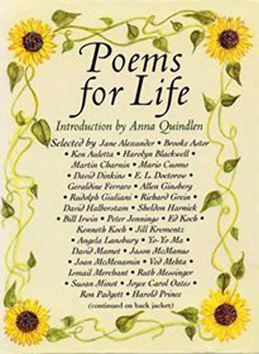 9781559707664: Poems for Life: Famous People Select Their Favorite Poem and Say Why It Inspires Them