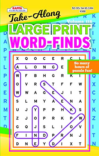 Stock image for Take Along Large Print Word Find Puzzle Book-Word Search Volume 118 for sale by GF Books, Inc.