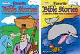 Beispielbild fr Favorite Bible Stories- A collection of Bible Stories to Read and Color zum Verkauf von SecondSale