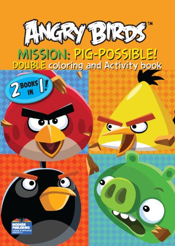 Angry Birds 2-in-1 Double Coloring and Activity Book (9781559934565) by Modern Publishing
