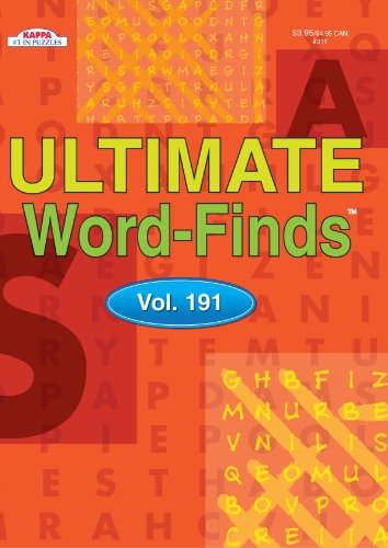 Ultimate Word Find Puzzle Book-Vol. 191 (9781559935227) by Kappa Books Publishers