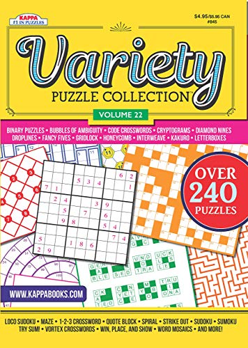 Variety Puzzles and Games Puzzle Book-Volume 22 (9781559935753) by Kappa Books Publishers