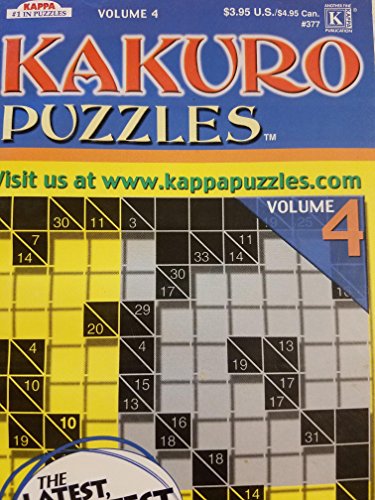 Beispielbild fr Kakuro Puzzles (Volume 4) zum Verkauf von Wonder Book