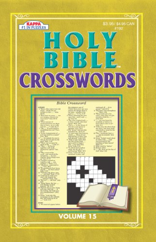 Holy Bible Crossword Puzzle Book-Vol. 15 (9781559938471) by Kappa Books Publishers