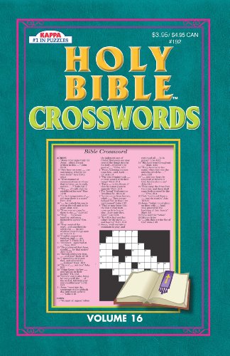 Holy Bible Crossword Puzzle Book-Vol. 16 (9781559938488) by Kappa Books Publishers