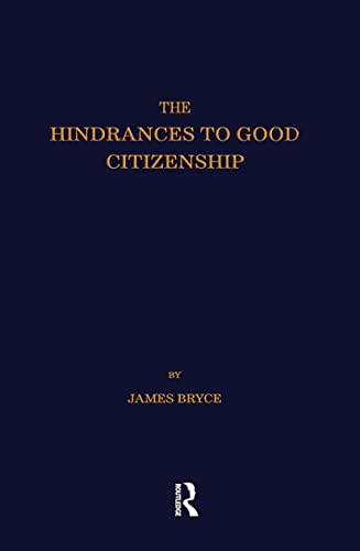 Imagen de archivo de Hindrances to Good Citizenship a la venta por ThriftBooks-Atlanta