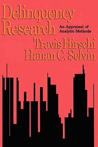 9781560008439: Delinquency Research: An Appraisal of Analytic Methods