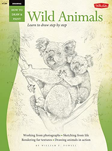 Walter Foster How to Draw & Paint Drawing Wild Animals Book (9781560108153) by Powell, William F.