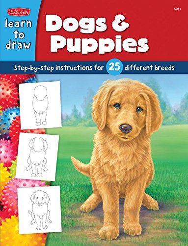 Imagen de archivo de Dogs & Puppies: Step-by-step instructions for 25 different dog breeds (Learn to Draw) a la venta por Wonder Book