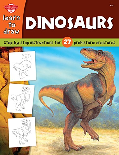 Beispielbild fr Dinosaurs: Step-By-Step Instructions for 27 Prehistoric Creatures (Draw and Color (Walter Foster)) zum Verkauf von AwesomeBooks